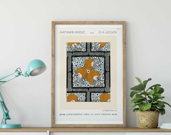 Flower Pochoir Print | Emile-Allain Séguy, Oriental Art