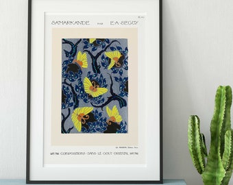 Butterfly Pochoir Print | Emile-Allain Séguy, Floral Wall Art