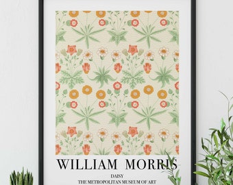 William Morris Daisy Art Print – Vintage Floral Poster