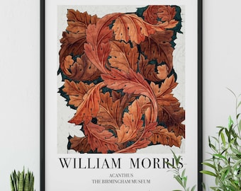 William Morris Acanthus Print - Vintage Floral Poster