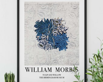 William Morris Tulip and Willow Floral Art Print - Vintage Poster