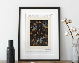 Samarkande Flower Market Art Print: E.A. Séguy Botanical Poster