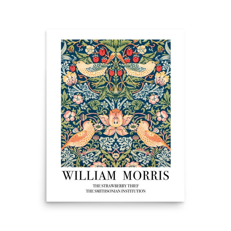 Morris & Co Strawberry Thief Framed Print - View #7