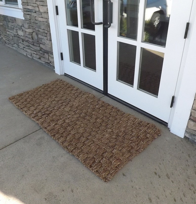 Abaca Woven Doormat Etsy UK