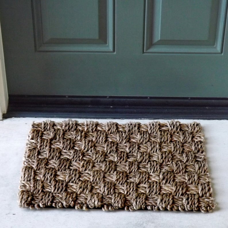 Abaca Woven Doormat Etsy UK