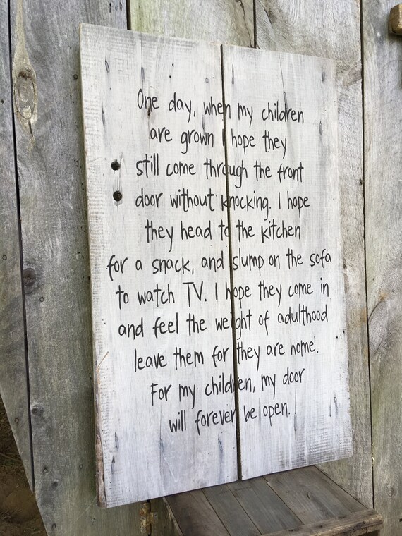 Custom Hand Painted Signs On Reclaimed Barnwood Old Barn Door Etsy