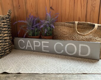 Rustic Barn Wood Cape Cod Sign - Etsy