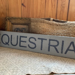 Enseigne équestre, décoration équestre, bois de grange, enseigne de cheval, décoration de cheval, enseigne rustique, équine, fait main, 36 x 6 po READY 2 SHIP