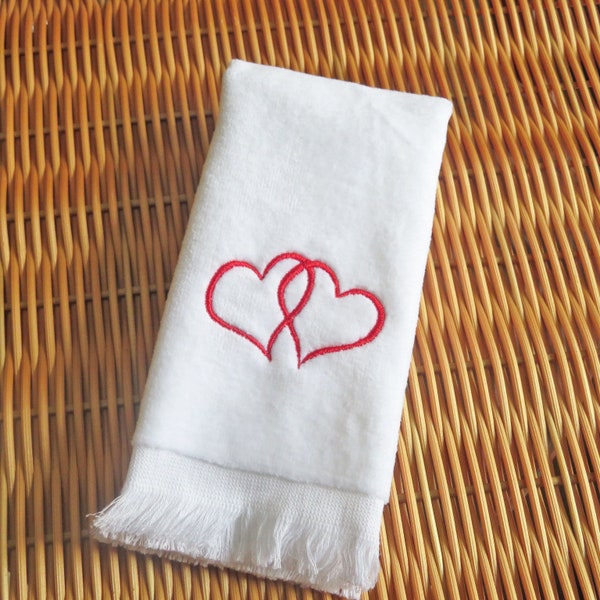 Red Fingertip Towel Etsy