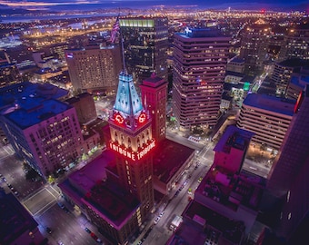 Oakland Tribune building, Landscape, Cityscape, Downtown, Long exposure photograph