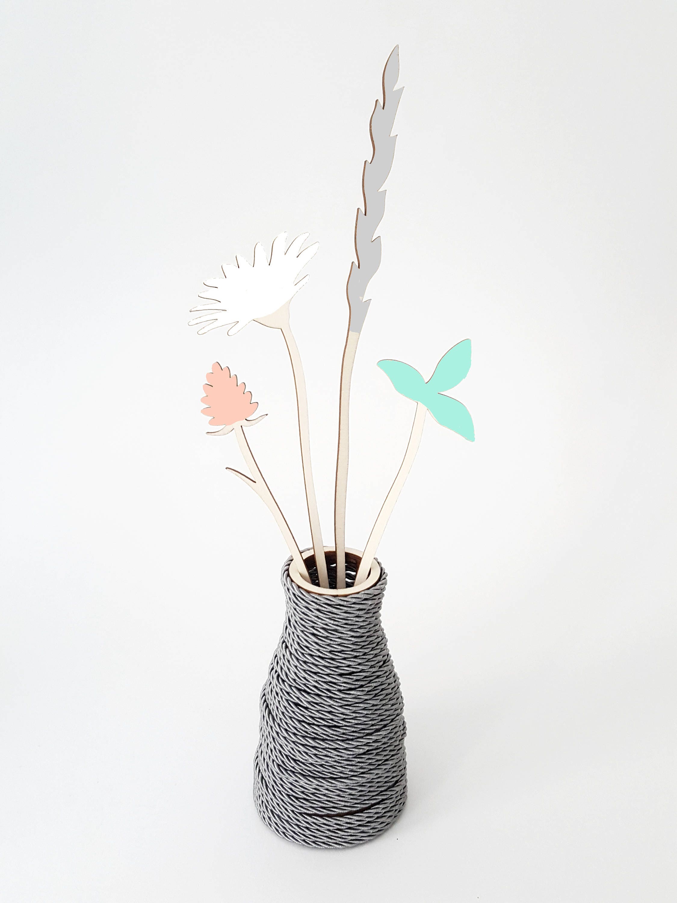 Alizi Spring - Fleurs en Bois N.4/De Prairie Contreplaqué Mignonnes Décoration Moderne