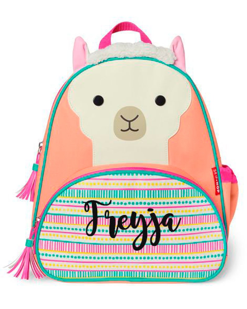 Llama Backpack Personalized Backpack Kids Backpack Toddler Etsy