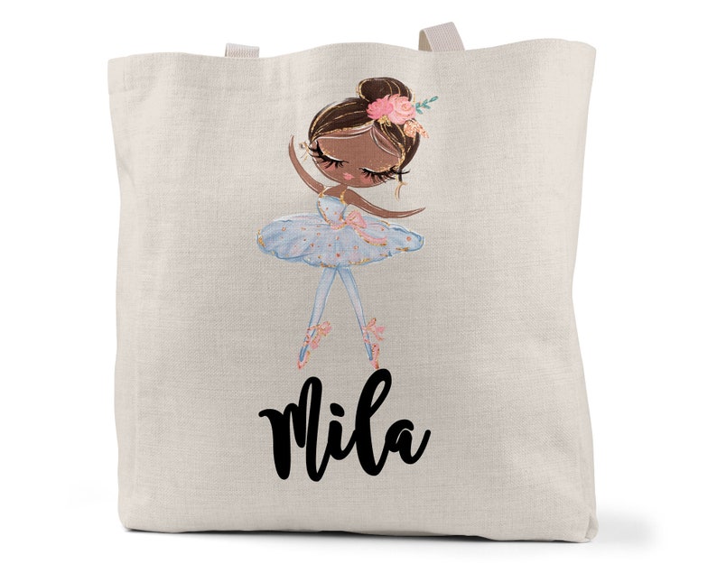 Ballet Tote Bag Shopping Bag Little Girl Bag Ballet Bag Personalized Book Bag Personalized Tote Bag Child Tote Bag School Bag