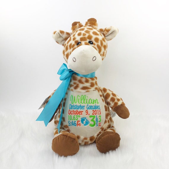 personalized giraffe stuffed animal