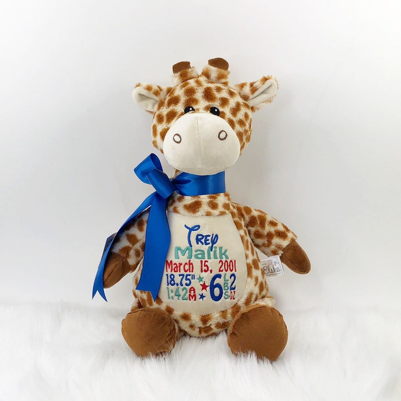personalized stuffed giraffe
