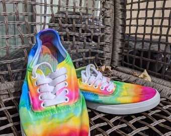 custom vans rainbow