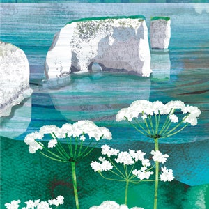 Cartão Comemorativo Velho Harry Blue, Swanage, Purbeck, Dorset