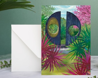 St Ives, Barbara Hepworth Sculpture Garden, Cornwall Card