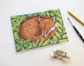 Sleeping Fox Greeting Card