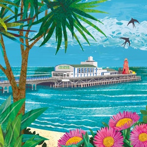 Bournemouth Pier, Dorset, Wenskaart