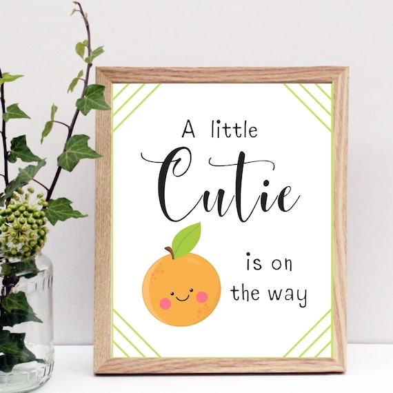 A Little Cutie is On the Way Little Cutie Baby Shower Game Etsy