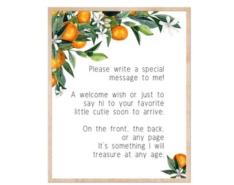 Baby Shower Guest Book Sign Little Cutie Baby Shower, Little Cutie Baby Shower, Baby Shower Guestbook Alternative, Little Cutie Shower Game