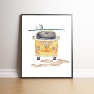Surf Room Print, Surf Nursery,  Beach Decor, Beach Nursery, Beach Surf Art, Beach Surf Print, Boys Surf Art, Boys Beach Room