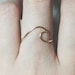 Sterling silver Wave Ring/gold filled/surf/ocean wave ring/ocean ring/surfing/wire/surfer girl/beach jewelry/silver wave ring/gold wave ring 