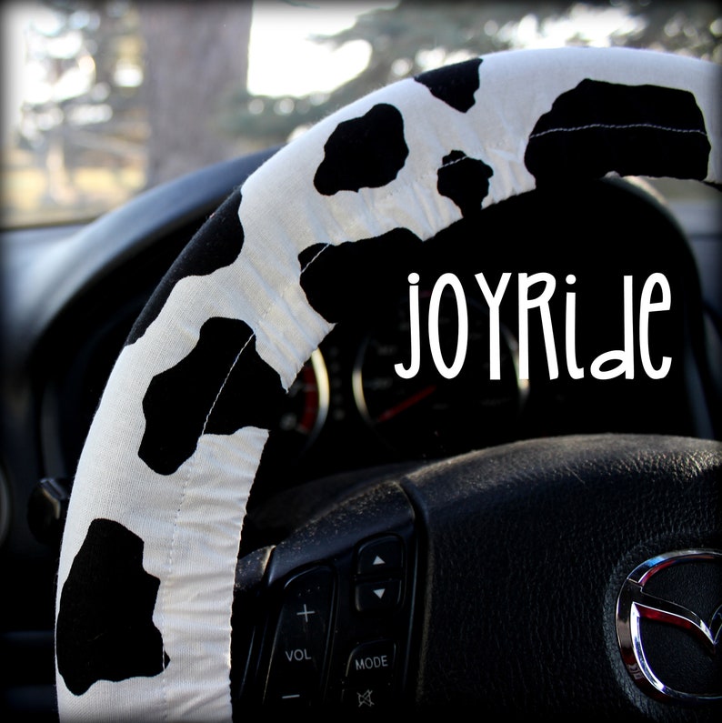 Steering Wheel Cover Cow Print Spots Country Farmhouse Vintage Etsy