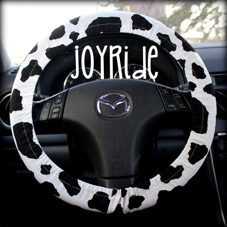 Steering Wheel Cover Cow Print Spots Country Farmhouse Vintage Etsy