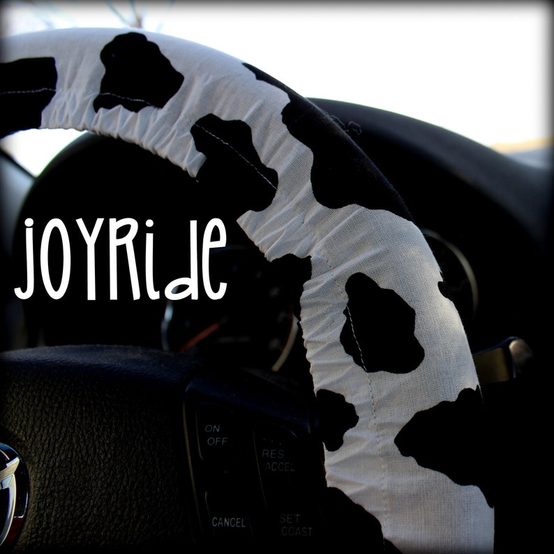 Steering Wheel Cover Cow Print Spots Country Farmhouse Vintage Etsy