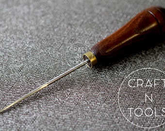 Big Round AWL 115mm by Vergez Blanchard / Hand Sewing Awl / Saddlers Awl / Leather Puncher / Leather Round Awl