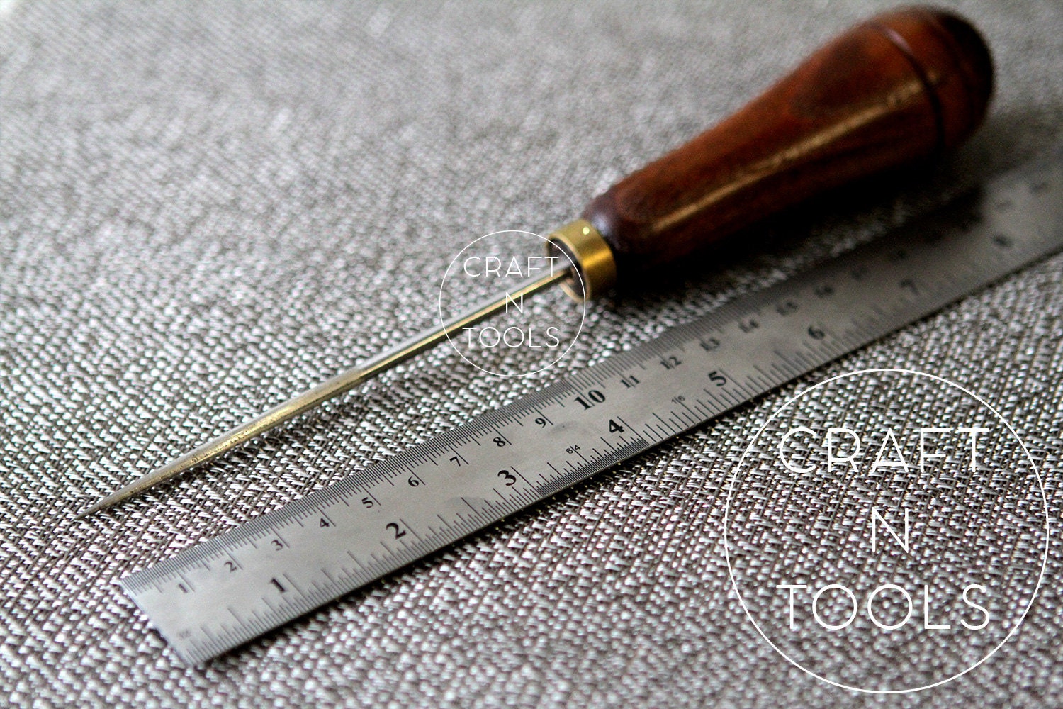 Rounded Awl Big Round AWL 115mm by Vergez Blanchard / Hand Sewing Awl / Saddlers ...