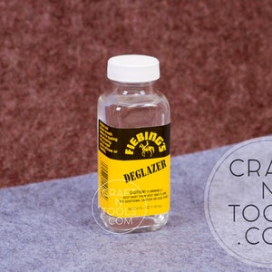 Deglazer by Fiebing’s 4oz / 118ml / Leather Cleaner / Recoloring Leather / Leather Craft