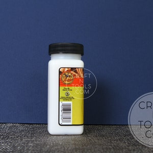 May include: A white plastic bottle with a black lid. The bottle is labelled with the text "Craft N Tools.com".