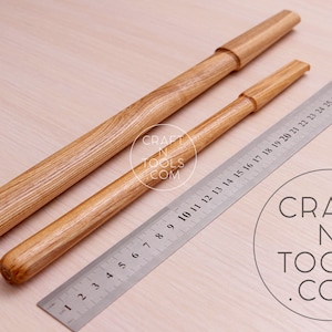 Spare Wooden Handle for Octagon Face Metallic Hammer by Vergez Blanchard / Wooden Handle for Mallet / Hammer Handle / Leather Working Tool