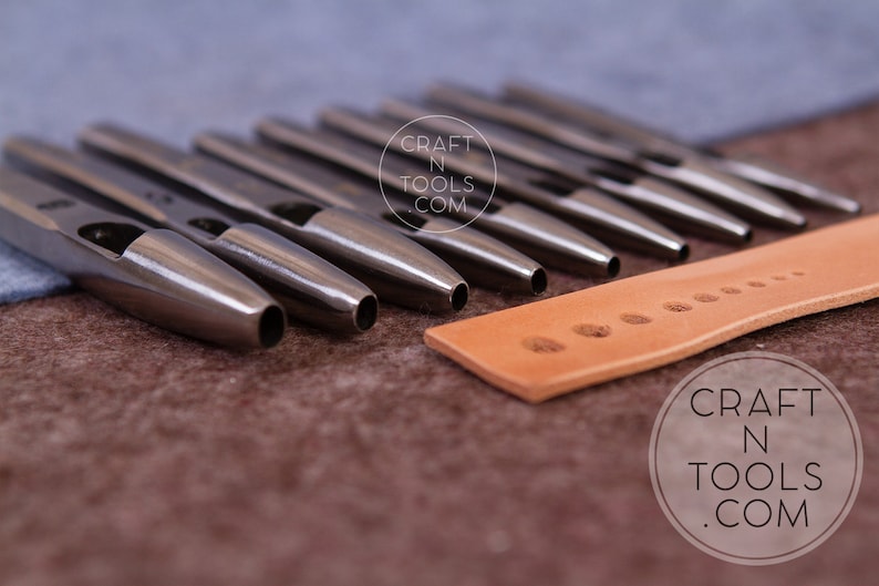 Oval Hole Punch Vergez Blanchard in 13 sizes/Leather Punch Etsy