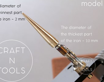 Conical Shape Leather Hole Polisher for REGAD / Leather Burnishing Iron / Leather Craft Tools / Leather Finishing / Leather Working Tool