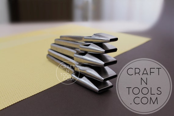 Heavy Duty Oblong / Hole Punch Tool by Vergez Blanchard / Leather Hole Punch / Bag Punch / Belt Punch / Leathercraft Tool
