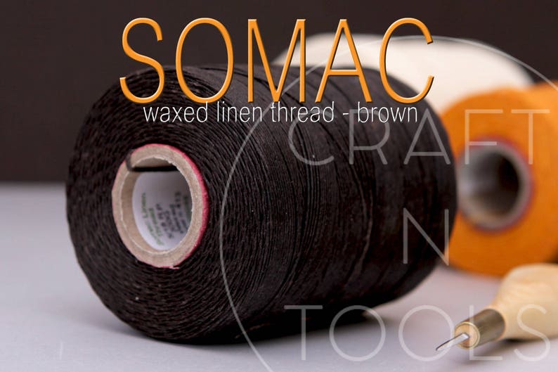 Leather Sewing Thread 18/5 in 4 Colours/waxed Linen Etsy