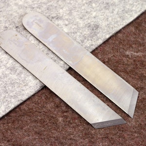 Angular Skiving / Paring 175 mm Blade Knife by Vergez Blanchard / Leather Paring Knife / Saddlers Knife / Edge Skiver / Leather Cutting Tool
