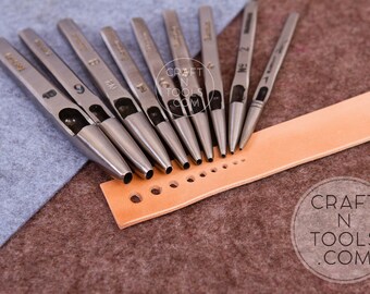 Oval Hole Punch Vergez Blanchard in 13 Sizes/leather Punch Tool/leather  Tools/leather Craft 
