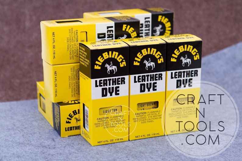 Leather Dye by Fiebing's 4oz / 118ml in 29 colors / Penetrating Dye / Alcohol Dye / Gourd Dye / Leather Dyeing image 1
