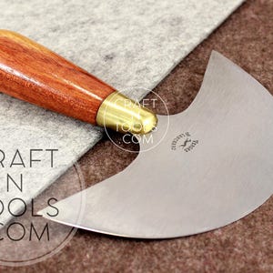Head Round Knife in 4 sizes by Vergez Blanchard / Leather Cutting Tool / Saddlers Knife / Leather Craft Tool / Paring Knife / Skiving Knife