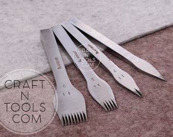 Pricking Irons Size#11 (2.45mm) by Vergez Blanchard / Saddlers Chisel / Leather Pricker / Leather Punch Tool / Stitching Chisel