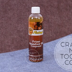 Prime Neatsfoot Oil Compound by Fiebing&#39;s 8oz / 236ml / Waterproof Leather / Leather Conditioner / Saddle Care