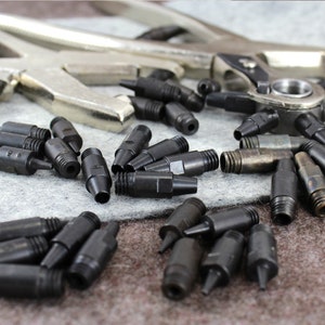 Leather Hole Punch Tips (1 - 5mm) by Vergez Blanchard / Leather Hole Puncher / Leather Punch Tips / Saddlers Punch / French Leather Tool