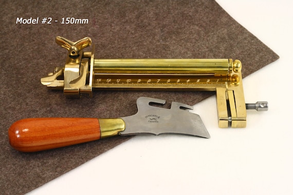 Taglierina Per Cinture In Pelle Regolabile In Legno E Acciaio – Utensile Per Taglio Strisce Di Cuoio