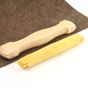 Wooden Edge Creasers (Small and Big) by Vergez Blanchard / Boxwood Edge Marker / Leather Marking Tool