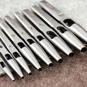 Round Hole Punch (1-30mm) by Vergez Blanchard / Round Puncher / Leathercraft Tool / Round Leather Punch / Handsewing Leather